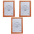 Pack X3 Portarretrato De Madera Clasico 20x30cm - comprar online