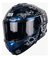 Casco Abatible Moto Kov Snow Rick Galactic Azul Tornasol en internet