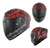 Casco Cerrado Para Moto Kov Aircut Carnivor Rojo Gris Tamaño Del Casco 2x - comprar en línea