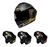 Imagen de Casco Motociclista Kov Zero Batman Gris Abatible Con Luz Led Tamaño Del Casco M
