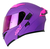 Casco Abatible De Moto Hro 3400 Evo Solid Morado/ Fucsia Dot