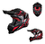 Casco Cross Kov Terra Dirt Rojo/ Negro Motocross Enduro