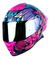 Casco Integral Para Moto Kov Buster Koi Rosa/ Morado