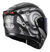 Casco Abatible Para Moto Kov Cyborg Gris/ Negro - Motocity