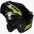 Casco Motociclista Kov Zero Batman Amarillo Abatible Luz Led Tamaño Del Casco M - Motocity