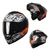 Casco Abatible Para Moto Kov Brainy Gris/ Negro