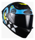 Imagen de Casco Kov Pixel Crazy Cartoon Azul Certificado Dot Mica Humo
