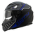 Imagen de Casco Cerrado Para Moto Ls2 Ff320 Stream Badass Negro/ Azul
