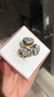Anel Cristais Cristal Banhado a Ouro - comprar online