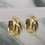 Brinco Liso Banhado a Ouro - Malaquita Pedras Brasileiras