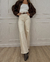 Jeans Wide Leg Crudo