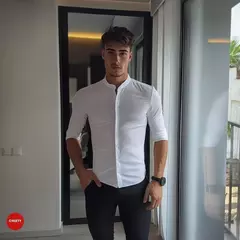 CAMISA AZUL MANGA CORTA - buy online