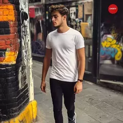 CAMISETA UNICOLOR BLANCA - comprar en línea