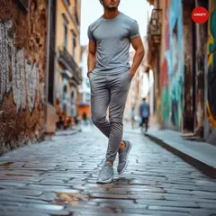 CAMISETA UNICOLOR GRIS - comprar en línea