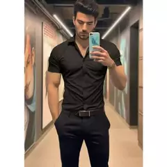 CAMISA SLIM FIT CUELLO FRANCES CELESTE - buy online