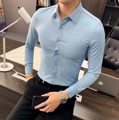 Camisa Ajustada manga larga para hombre de alta calidad en internet