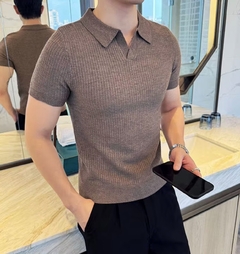 High-quality knitted polo - buy online