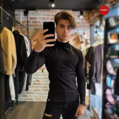 SWEATER CUELLO TORTUGA NEGRO - buy online