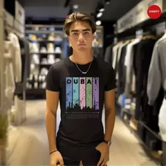 CAMISETA NEGRA DUBAI (hecha en algodon colombiano) - comprar en línea