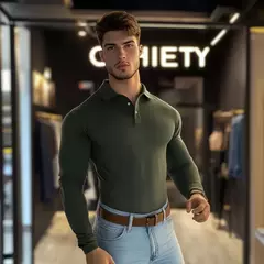 CAMIBUSO TIPO POLO MARFIL SLIM FIT algodón 100 % colombiano on internet