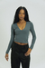 Cropped Aura Chumbo - comprar online