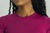 Cropped Manguinha Marsala na internet