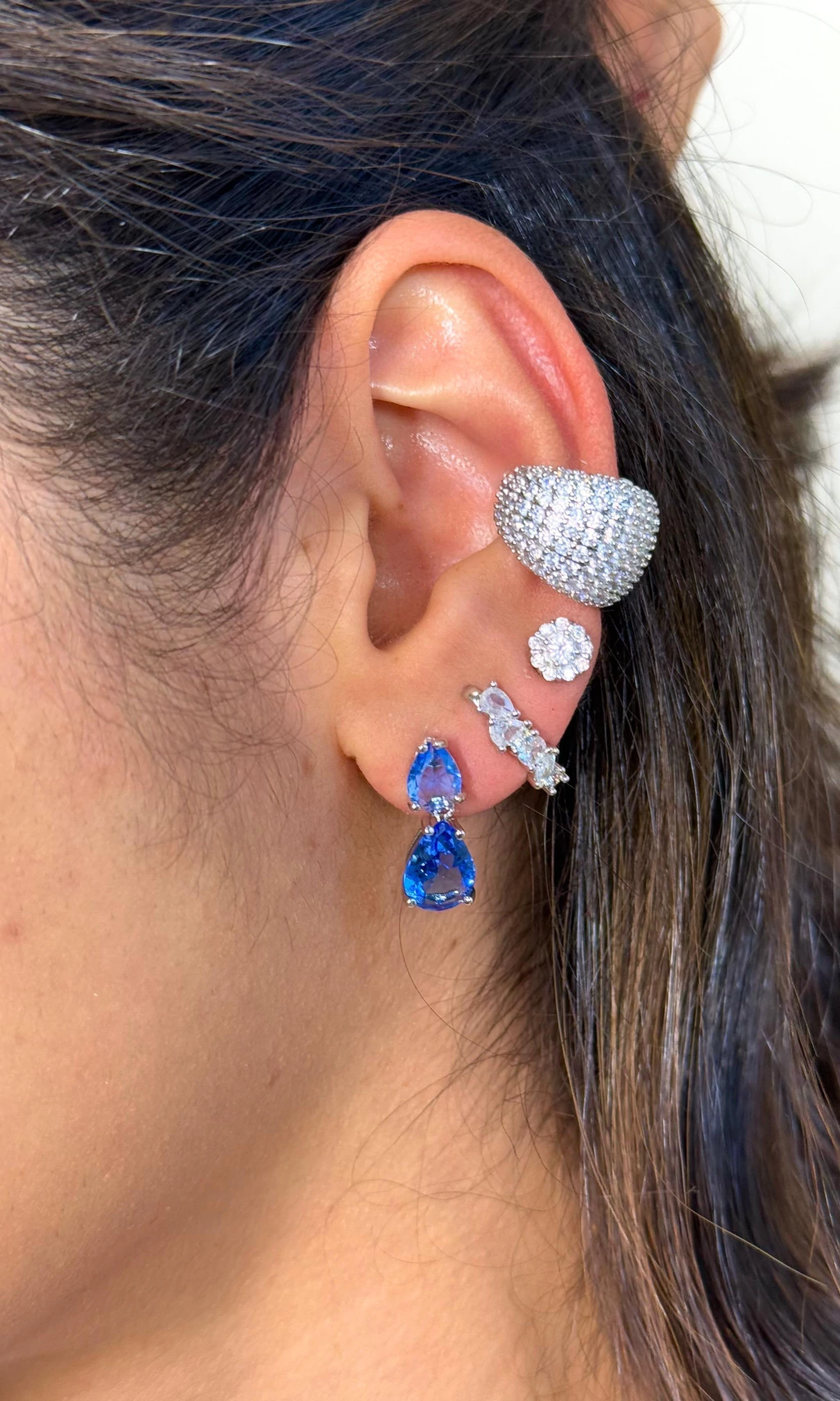 BRINCO GOTA DUPLA AZUL