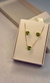 CONJUNTO CORAÇÃO - ZIRCÔNIA VERDE LIMÃO