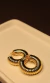 ARGOLA ASPIRAL PRATA E DOURADO