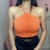 Cropped Triângulo - Laranja - comprar online