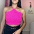 Cropped Triângulo - Rosa na internet