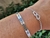 Pulseira Elos Dois Corações - Banhada a prata - loja online