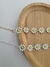 Pulseira Margaridas - Banhada a ouro na internet