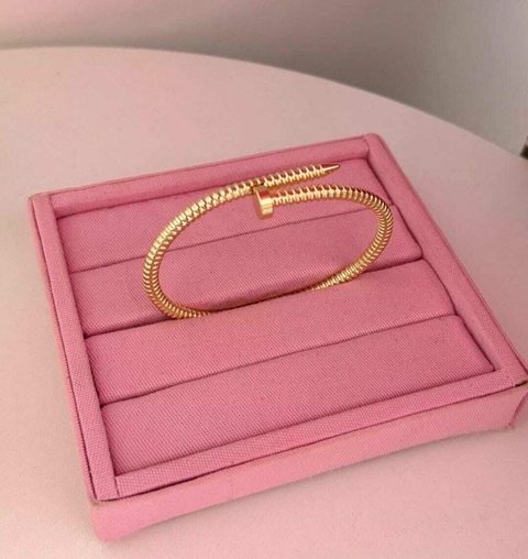 Bracelete Prego - Banhado a Ouro