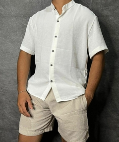 CAMISA DE LINHO /TEXTURIZADA