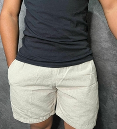 SHORT LINHO TRADICIONAL BEGE