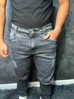 CALÇA JEANS SLIM CARVÃO