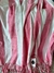 714 Toalla turca, lona playera flecos rosa - comprar online