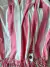 714 Toalla turca, lona playera flecos rosa - comprar online