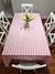 123 Mantel evento rosa/blanco cuadros grandes - comprar online