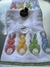 818 Toalla de mano blanca conejos color - Soul Light