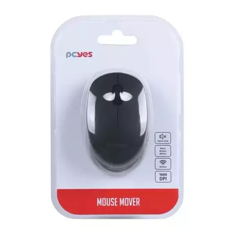 MOUSE SEM FIO MOVER BLACK 1600DPI - WIRELESS 2.4GHZ - SILENT CLICK - PMMWSCB