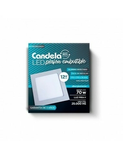 PLAFON LED EMBUTIR CUADRADO 12W DIA CANDELA en internet