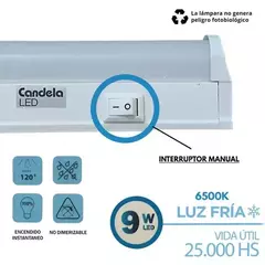LISTON LED T5 9W DIA CANDELA - Patagonia Volt