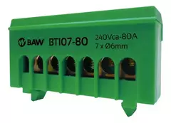 BARRA PUESTA A TIERRA 7 SALIDAS 125AMP - comprar online