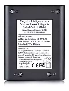 CARGADOR DE PILAS AA / AAA MEGALITE - tienda online