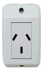 LLAVE EXT. 1 TOMA C/NEUTRO 20AMP CIOCCA - comprar online