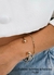 Pulseira bolinhas achatadas
