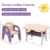Combo de Silla y Mesa Infantil de Color Celeste - comprar online