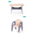 Combo de Silla Y Mesa Infantil de Color Rosa - comprar online